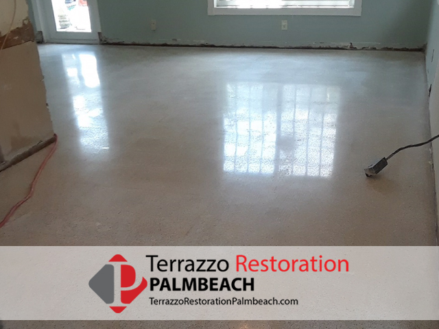 Terrazzo Floor Polishing Process Palm Beach